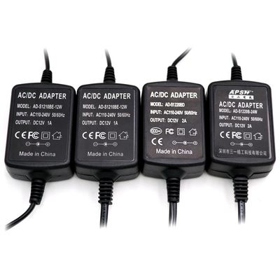 BS SAA UL AC DC Power Adapters 5V 12V 1A 2A For Projector