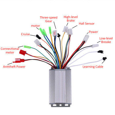 48V Brushless Motor Controller 36v 350w For Electric Bicycle