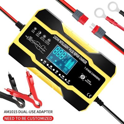 12V 10A Touch Screen Pulse Repair LCD Voltage Intelligent Car Battery Charger