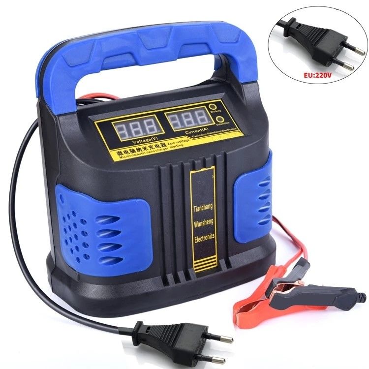 AUTO Plus Adjust LCD 12V 24V Car Booster Battery Charger 350W 14A