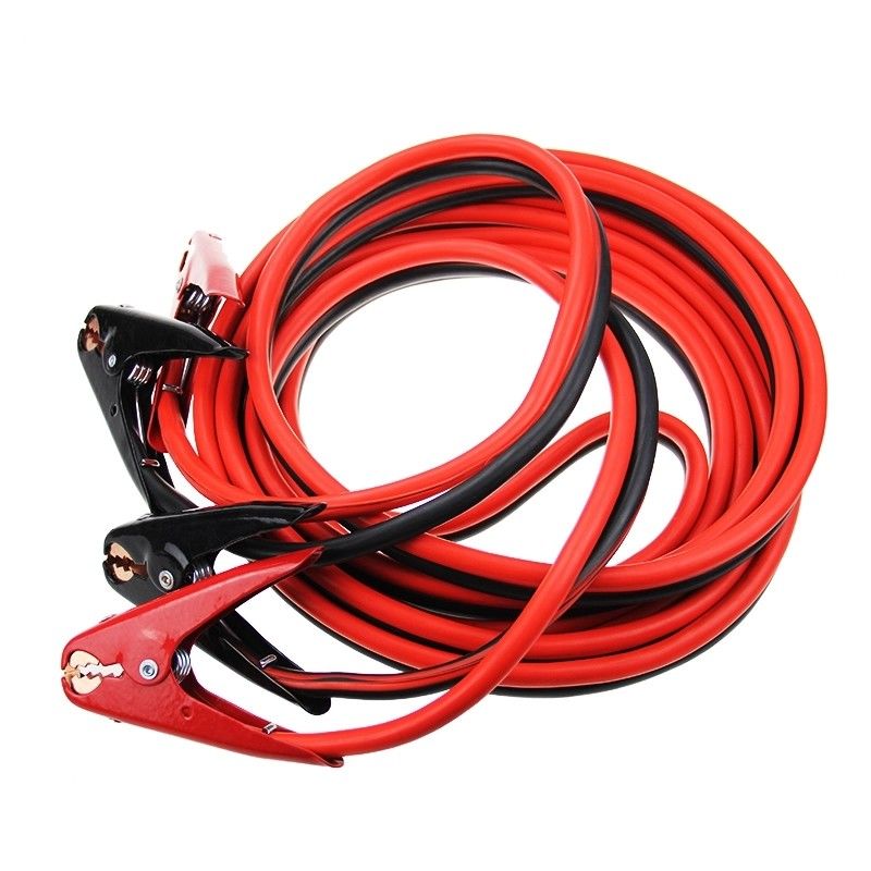 Heavy duty Car Emergency battery booster cable clamps safe 7.6M 1500AMP Copper booster cable 2 awg jumper cables